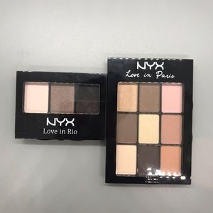NYX Love in Paris & Rio Eyeshadow Palettes
